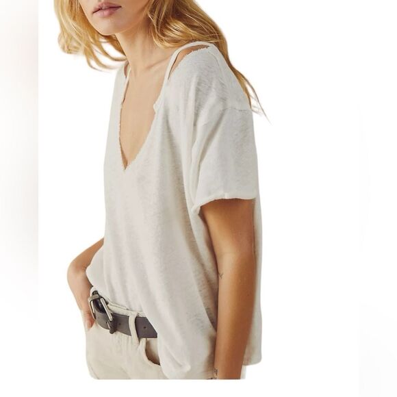 FREE PEOPLE Over U‎ Tee, Size XSMALL - Picture 3 of 11